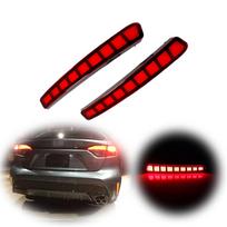 2x LED Raudoni Galinio Bamperio Atšvaitai Galiniai Stabdžių Žibintai Toyota Corolla 2020-2021