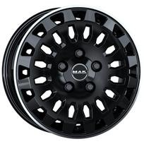 R16x6.5J 5X118 ET65 CB-71.1 Gloss Black Mirror Ring