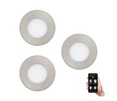 Eglo 900111-RINKINYS 3x LED dimeriuojami vonios kambario šviestuvai FUEVA-Z 2,8W/230V IP44