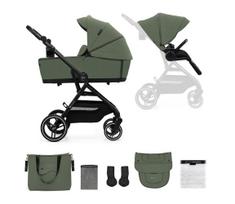 KINDERKRAFT SELECT - Kombinuotas 2-in-1 vežimėlis YOXI Mystic žalia