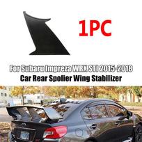 Rear Wing Spoiler Support Stabilizer Stiffi For 2015-2018 Subaru Impreza WRX STi black