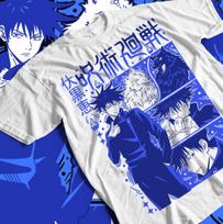 Jujutsu Kaisen Megumi Fushiguro T-shirt JJK Gojo Toji Sukuna gift Shirt All Size S