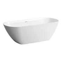 Laufen LUA 170x75 cm laisvai pastatoma vonia, pagaminta iš kompozicinės medžiagos Marbond