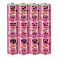 WILD FARM Paštetas su lašiša 12x400g - maistas katėms be glitimo