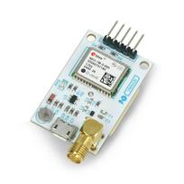 Velleman VMA430 - GPS/GLONASS u-Blox NEO-7M UART modulis su antena
