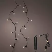 El. lauko girlianda LUMINEO DURACHARGE 200LED IP44 įkraunama 1500mAh šiltai balta 8rež 15m