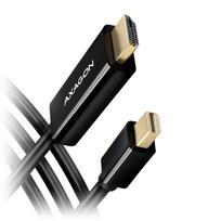 AXAGON RVDM-HI14C2 Mini DisplayPort to HDMI adapter cable, 4K/30 Hz, 180 cm long – black
