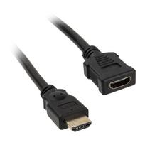 InLine HDMI Extension Plug / Socket, black – 1m
