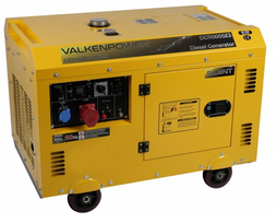 Uždaros konstrukcijos dyzelinis generatorius 230 V / 400 V, 7,5 kW