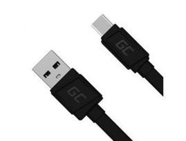 GREENCELL KABGC03 GCmatte USB-C Flat cable 25cm with fast charging