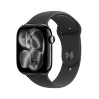 Apple Watch Series 11 46mm Jet Black Aluminium Case with Black Sport Band