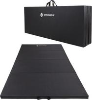 Sulankstomas gimnastikos čiužinys Springos, 240 cm, juodas