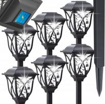 Saulės energija įkraunami sodo LED žibintai (6 vnt.)