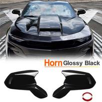 For 2016-2021 Chevy Camaro SS RS ZL1 LT Door Side Mirror Cover Caps Glossy Black
