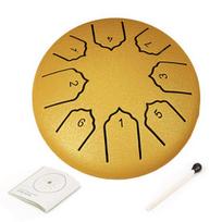 Lietus būgnas laukui sodui 4 colių 8 natų plieninis liežuvėlių būgnas meditacijai, lietaus varpelis, muzikos instrumentai, mini rankinis būgnas čakrų jogai, garsas raudona