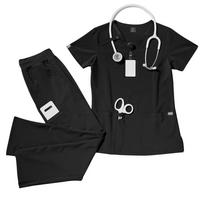 Moment Washable Spa & Salon Uniform Set - Unisex Short Sleeve for Medical Professionals Medium tamsiai dangaus mėlyna spalva