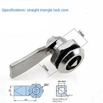 Stainless Steel Drawer Cabinet Lock Box Door Lock Triangle Key Cam Industrial Lock Cylinder Hardware Power Distribution Tool
