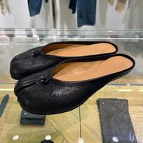 Madingi moteriški šlepetės su skaldytais pirštais, „Tabi Ninja“ slydimo butai, apvalios nosies, moteriški, negilūs, tingūs, užmaunami, valties formos, slingback stiliaus bateliai, minkšti mokasinai 35 juoda