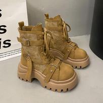 Fashion 2025 New Autumn Women's Platform Short Boots Height Increasing Ankle Boots for Women Size 35-40 Non Slip Comfortable Botines 35 ruda