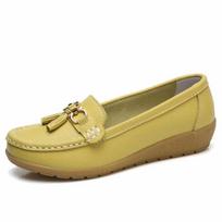 Moteriški Odiniai Batai Minkšti Padai Kvėpuojantys Loafers Mamai Dovanos Moteriškos Mocassins Šlepetės 35 raudona