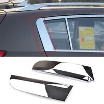 2 vnt. Chromuotos galinio lango C statramsčio apdailos dangteliai, skirti 2011-2015 m. Kia Sportage gray