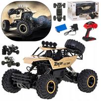 RC mašinėlė su pultu Rock Crawler Alloy Material 1:12 4WD : Spalva - Auksinė (GD)