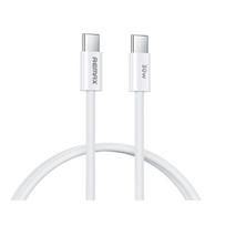 USB kabelis Remax RC-C010 USB-C to USB-C 30W 1.0m baltas