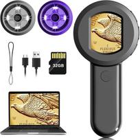 Kišeninis skaitmeninis mikroskopas, 100X, USB, 2" ekranas, 1 PCS