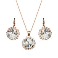 Papuošalų rinkinys moterims DiamondSky „Glare III“ su Swarovski kristalais