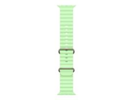 Apple 49mm Neon Green Ocean Band - Natural Titanium Finish