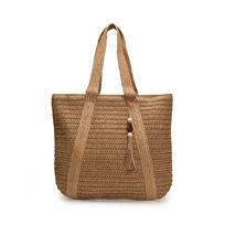 New Handbag Women's Large-capacity Tote Bag Vacation Handbag smėlis