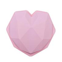 Big Diamond Heart Silicone Mold Big Love Heart Cake Fondant  DIY Mould Cakes Mousse Chocolate Decorating Tools Soap Molds rožinė