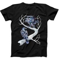 Hugin and Munin Ravens Norse Mythology Viking God Odin Gift Black T Shirt 85 XL