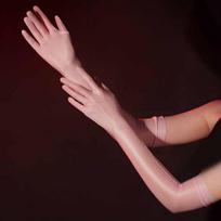 Itin plonos ilgos pirštinės vyrams ir moterims Seksualios aliejinės blizgios vakarėlių Cosplay pirštinės Vyriškos pilnų pirštų aptemptos pirštinės Aurora pirštinės Naktinio klubo One Size