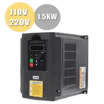 1.5KW VFD Inverteris Dažnio keitiklis 3 fazių 220V/110V Išvestis CNC Veleno variklio greičio valdymas VFD Keitiklis 110v