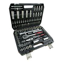 Įrankių komplektas TRIMAX, komplekte 1/2", 1/4'' terkšliniai veržliarakčiai ir galvutės, 108 vnt.