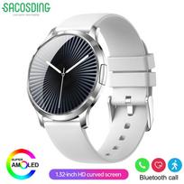 SACOSDING Women's Health Fashion Smart Watch 3D Curved HD Screen Heart rate Bluetooth call Sports Fitness Bracelet Light luxury SmartWatch