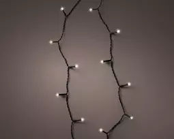 El. lauko girlianda LUMINEO DURAWISE BASIC TWINKLE, 96 LED IP44 šiltai baltos sp 8 rež, 3xAA, 7,1m