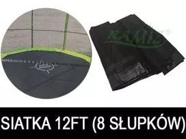 Batuto tinklas 12FT - 8 stulpams juodas
