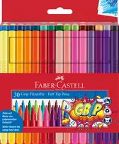 Flomasteriai Faber-Castell Grip trikampiai 30 spalvų