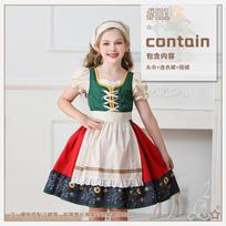 Children's clothing European pastoral girls farm Munich Oktoberfest dress 120cm
