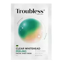 TROUBLESS_Clear Whitehead Peeling veido lakštinė kaukė nuo juodų inkštirų 25ml