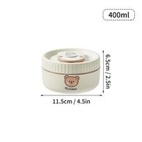 WORTHBUY Cute Thermal Bento Box Portable 304 Stainless Steel Lunch Box Heatable Sealed Leak-proof Food Container For Kids