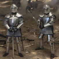 Viso kūno barbuta šarvų šedevras viduramžių apsaugai Riterio pilno plokštelinio šarvo kostiumas Cosplay ir LARP