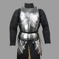 Late Medieval Gothic Cuirass with Tassets  18 Gauge Steel Cosplay LARP Costume Armor