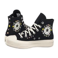 Converse CTAS Lift Hi Black/Egret/Flamingo Fade A15007C (CO801-a) bateliai