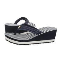 Tommy Hilfiger TH Stripes Wedge Beach Sandal Space Blue FW0FW08521 DW6 (TH1339-a) šlepetės