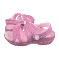 Crocs Classic Crosc Glitter Sandal Pink Milk 207983-6ZW (CR346-a) sandalai
