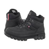 Tommy Hilfiger Lace-Up Bootie Black T3X5-33707-1492999 (TH1201-a) batai