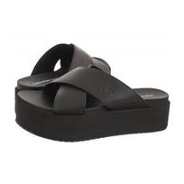 Calvin Klein Flatform Cross MG UC Triple Black YW0YW01349 0GT (CK466-a) Moteriški batai/šlepetės